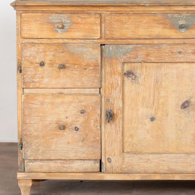 19th Century Swedish Rustic Pine Sideboard Console For Sale - Image 11 of 17