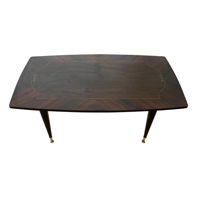 Art Deco Dining Table in Macassar Ebony, 1940s For Sale
