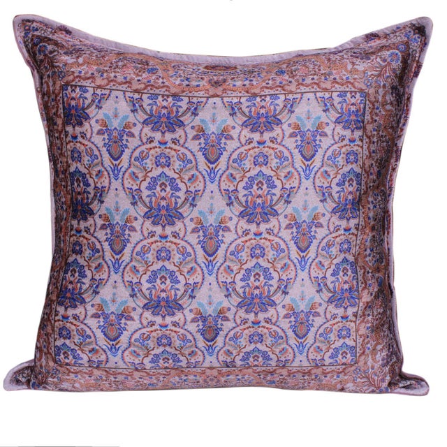 Royal Victorian Damask Turkish Pillow For Sale - Image 9 of 9