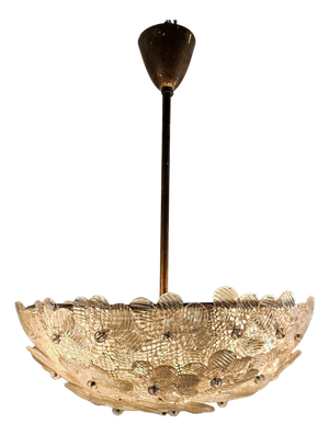 Murano Glass Flower Basket Pendant from Barovier & Toso, Italy