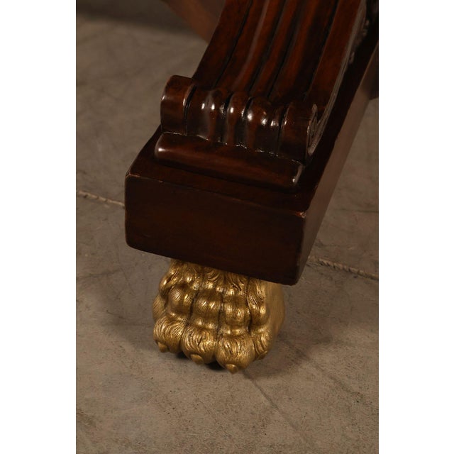 Karges Walnut Round Extendable Dining Table With Three Leaves For Sale - Image 9 of 18