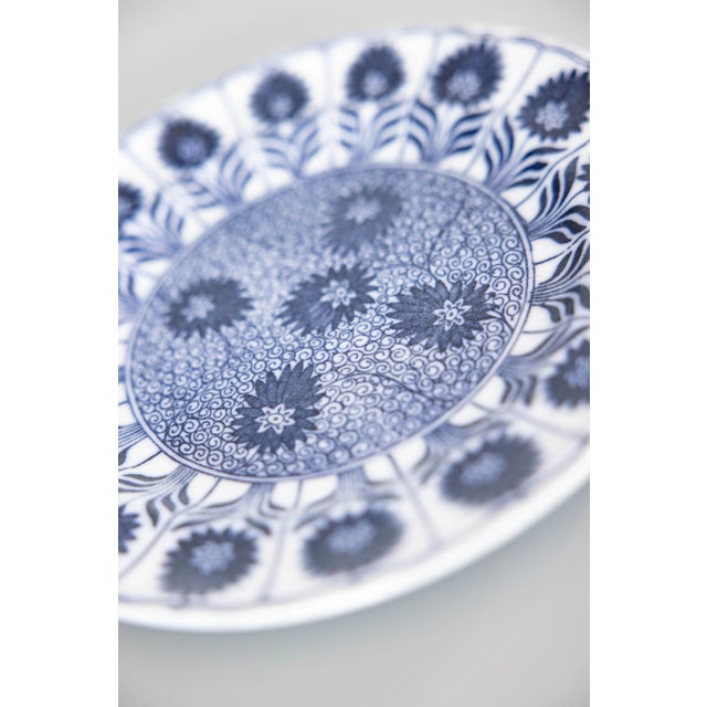 Antique 19th C. English Minton Flow Blue Transferware Floral Porcelain ...