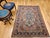Vintage Persian Tabriz Area Rug, Hand-Knotted Wool, Heriz Geometric Pattern, Ivory & Red, 5x6 For Sale - Image 9 of 18
