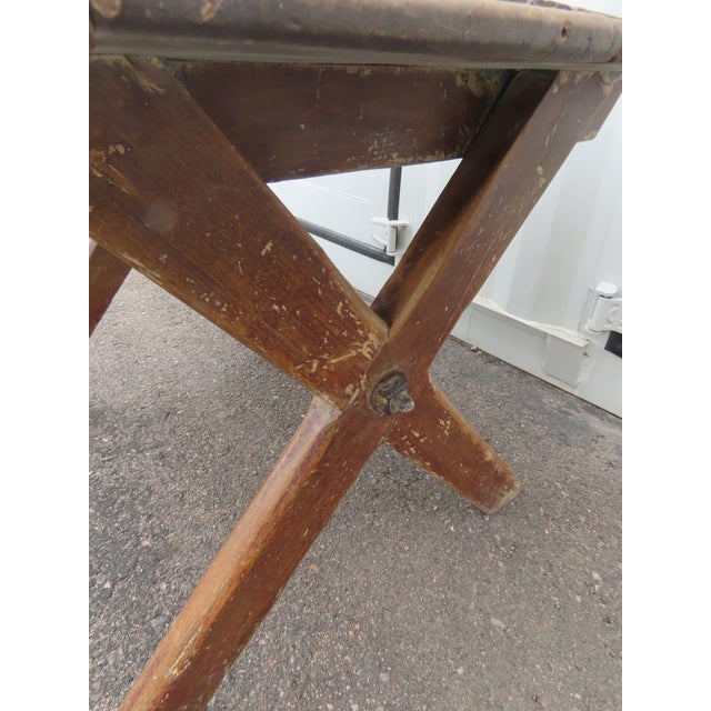Country Rustic French x Based Table For Sale - Image 11 of 14