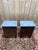 A magnificent pair of art deco bedside tables, likely dating from the 1930s, combining geometric elegance with fine...