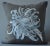 Contemporary Chrisanthemum Cushion from GAIADIPAOLA For Sale - Image 3 of 3