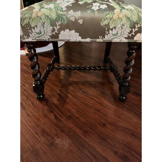 Early 19th Century Victorian Walnut Barley Twist Chair Prie Dieu Parlor Dining For Sale - Image 12 of 13
