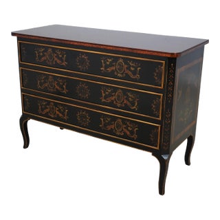 Karges Neoclassical 3 Drawer Venetian Commode Chest For Sale