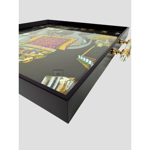 2020s Custom Tray Manuel Canovas Indian Celebration For Sale - Image 5 of 10