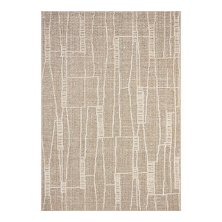 Amber Lewis x Loloi Bexley Rug in Mushroom / Natural 4'-0" x 6'-0" Accent Rug For Sale