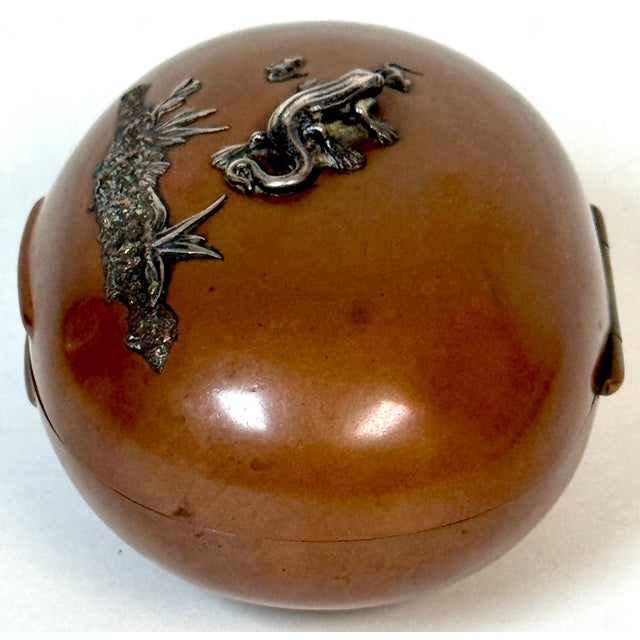 Gorham Aesthetic Movement Sterling Mixed-Metal Box with Lizard and Mice, 1883 For Sale - Image 16 of 18