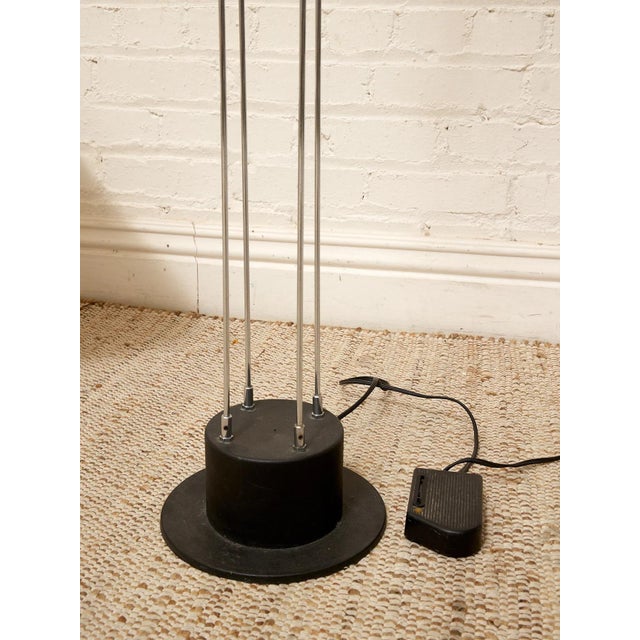 Mid 20th Century Vintage Italian Adjustable Multi-Light Chrome Floor Lamp For Sale - Image 5 of 6