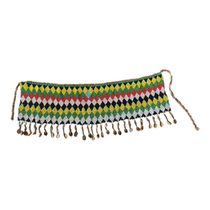 Vintage Ceremonial Skirt Kirdi Beaded Cache Sex Pikuran Cameroon 19" W