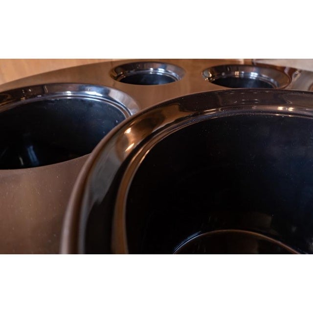 Black Fiberglass Fioriera Side Table from B&b Italia / C&b Italia, 1966 For Sale - Image 4 of 18