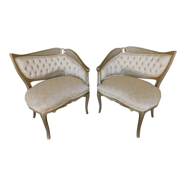 Vintage Italian Regency Fireside Chairs - a Pair For Sale