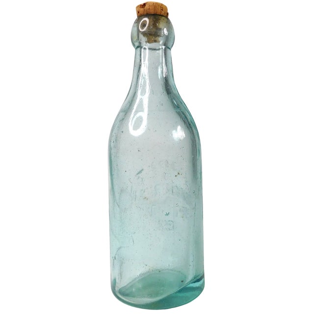 Antique 1892 Murdoch & Freeman, Portland Maine Aqua-Tinted Blob-Top Pint Bottle For Sale - Image 4 of 9