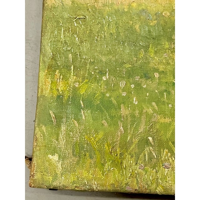Antique 19th-Century French Impressionist Landscape Oil Painting Sunlit Forest For Sale - Image 12 of 18