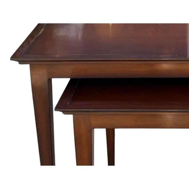 Art Deco Art Deco Style Nancy Corzine Mahogany Nesting Tables For Sale - Image 3 of 6