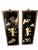 Wood Late 20th Century Chinoiserie Black Lacquer & Mother-of-Pearl Relief Wall Panels — Set of 3 For Sale - Image 7 of 17