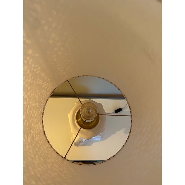 Ivory Large Table Lamp in White Ceramic, 1960s For Sale - Image 8 of 17