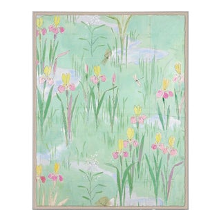 Fleur Vertes II Art Print in Acrylic Box Frame by Paule Marrot For Sale