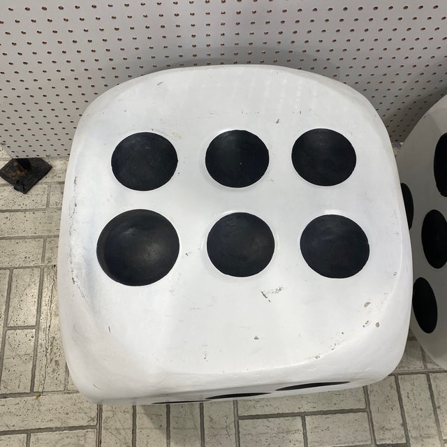 Mid-Century Modern 1970s MCM Dice End Tables ~ a Pair For Sale - Image 3 of 11