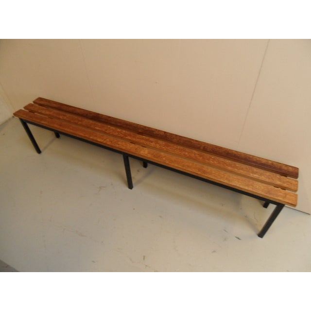 Vintage School Bench, 1950s For Sale - Image 3 of 10