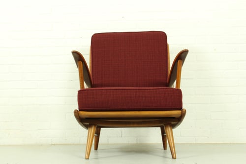 Vintage Sofa and Lounge Chairs, 1960s, Set of 3 Lounge Chairs