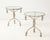 White Pair Rope Twist and Tassel Aluminum Tables, Italian Mid 20th C. For Sale - Image 8 of 12