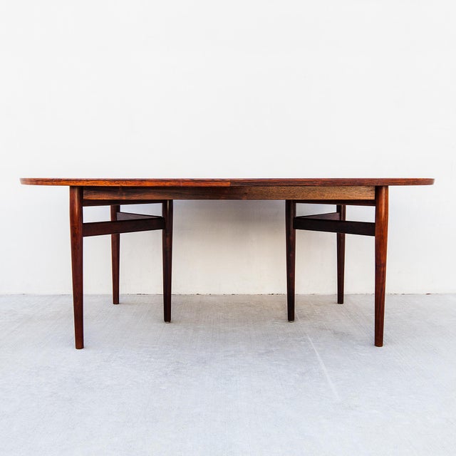 Vintage Arne Vodder Danish Modern Rosewood Extension Dining Table, Model 212 For Sale - Image 10 of 16