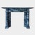 A large and impressive antique Irish chimneypiece in wonderfully variegated Italian Bardiglio marble. The fully detached...