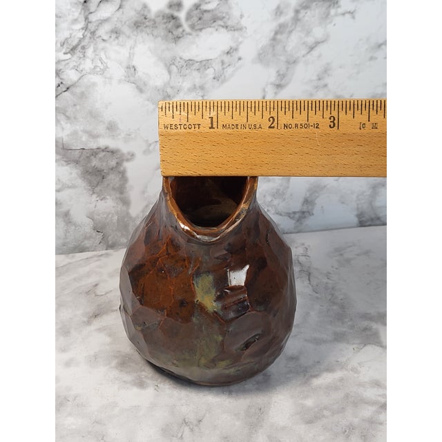 1940s Rustic Turkish Pottery Small Jug/Creamer For Sale - Image 13 of 15