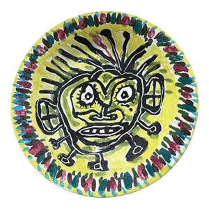 Ceramic Wall Plate by Lucebert, Netherlands, 1990