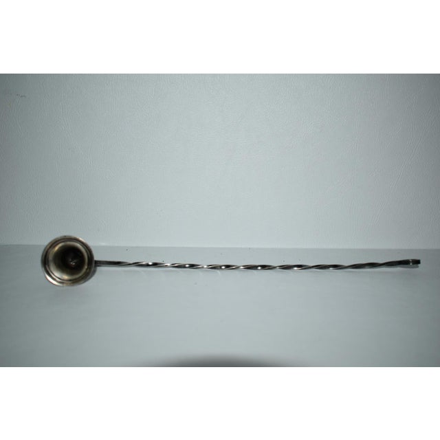 Metal Vintage Sterling SIlver Candle Snuffer W/Dog Motif For Sale - Image 7 of 10