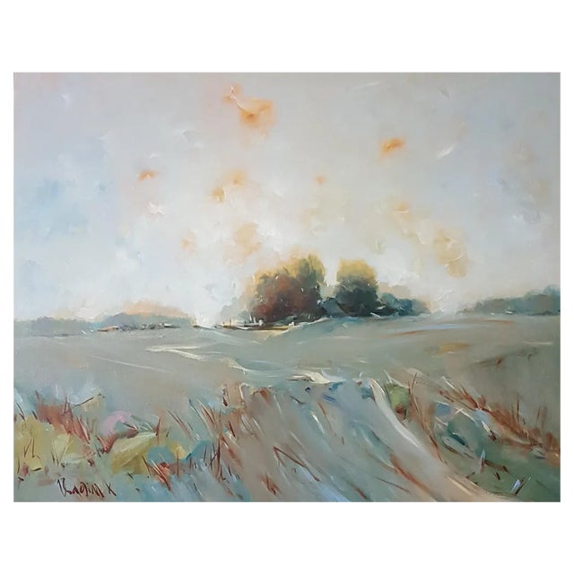 Vadim Kovalev, Landscape, Oil on Wood For Sale