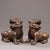 Traditional Pair of Antique Gilt Bronze Pixiu Statues, Mythical Beast Figures, 1.37kg For Sale - Image 3 of 9