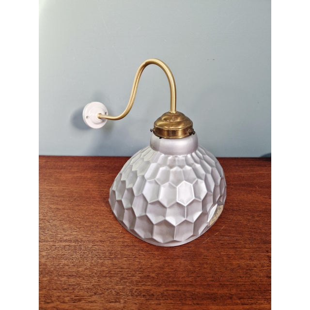 Metal Mercury Glass Wall Sconce, Helioray, 1930s For Sale - Image 7 of 11