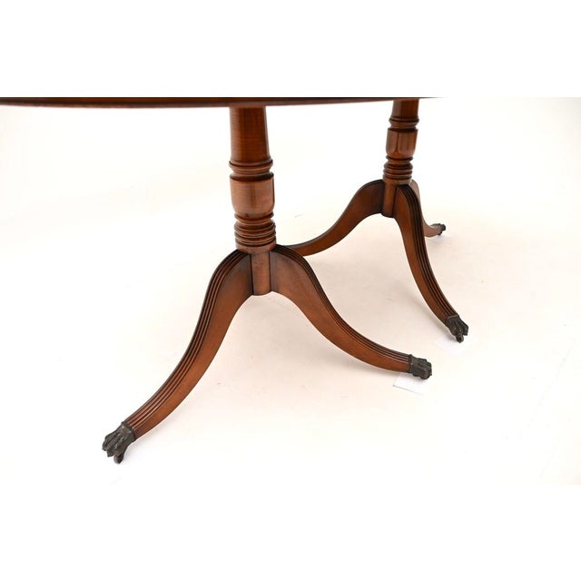 Antique Regency Extending Dining Table, 1950 For Sale - Image 10 of 11