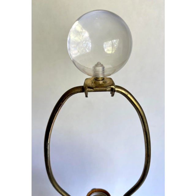 1980s Postmodern Metal and Lucite Pink Blue Table Lamp For Sale - Image 11 of 13