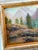 Original Mountain Landscape Oil on Canvas in Silver and Gold frame. The glow and colors of the landscape are so ethereal!...