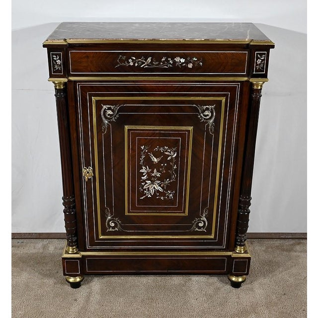 Wood Antique Napoleon III Buffet For Sale - Image 7 of 18