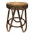 French Rattan Stool, Circa 1950 For Sale