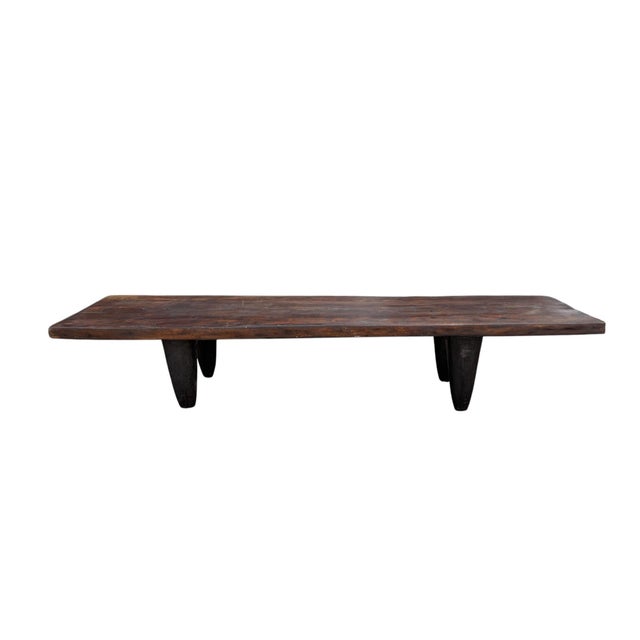 Superb and rare to find African Senufo Table, hand-carved by talented artisans of the Senufo tribe, from a single piece of...