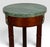 1980s Vintage the Bombay Company Traditional Gold Brass Accent Green Marble Top Mahogany Plant Stand Pedestal For Sale - Image 5 of 10