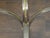Early 20th Century French Art Deco 1930s Steel and Brass Drinks Table with Glass Top, Splaying Legs For Sale - Image 5 of 10