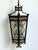 Metal Vintage Iron and Glass Lantern For Sale - Image 7 of 17