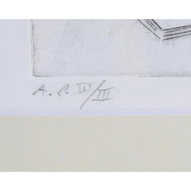 Printmaking Materials 1989 “Artist in Studio” Artist’s Proof Intaglio Print by Arnold Shives For Sale - Image 7 of 10