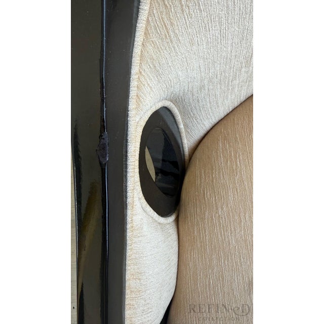 Set of Six Ebonized Dining Armchairs, Attributed to Ralph Lauren Collection for Henredon For Sale - Image 14 of 14