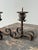 Vintage Wrought Iron Scrolling Candleholders, a Pair, Circa Mid-20th Century For Sale In New York - Image 6 of 18