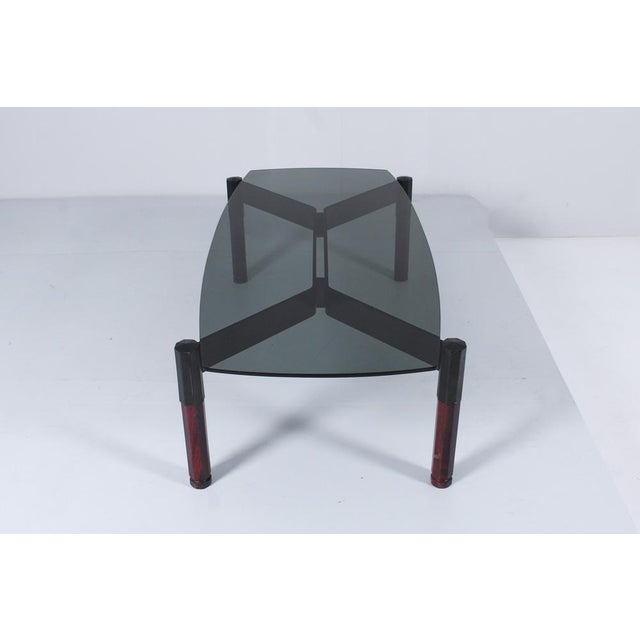 Metal Italian Metal and Wood Coffee Table by Moscatelli for Formanova, 1970s For Sale - Image 7 of 12